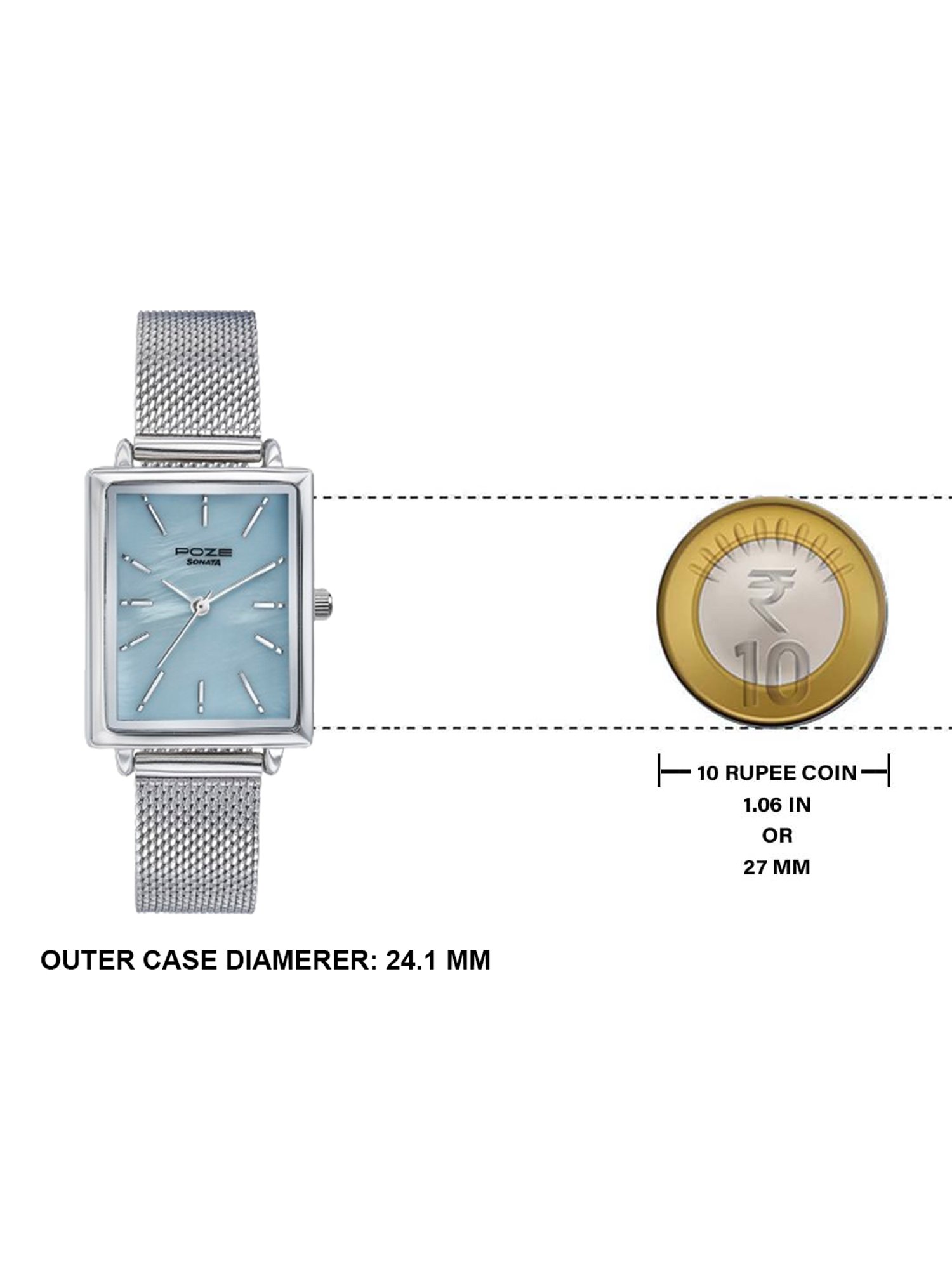 Sonata Poze 3.0 SP80079SM01WF Analog Watch for Women