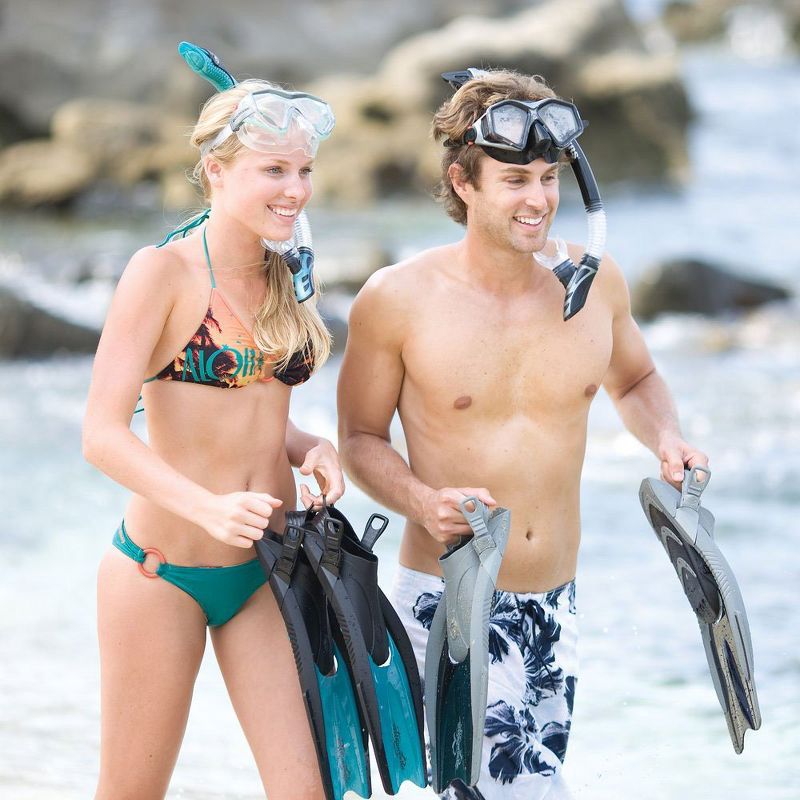 U.S. Divers Trek Size Small Unisex Diving Swimming Snorkel Travel Fins, Blue