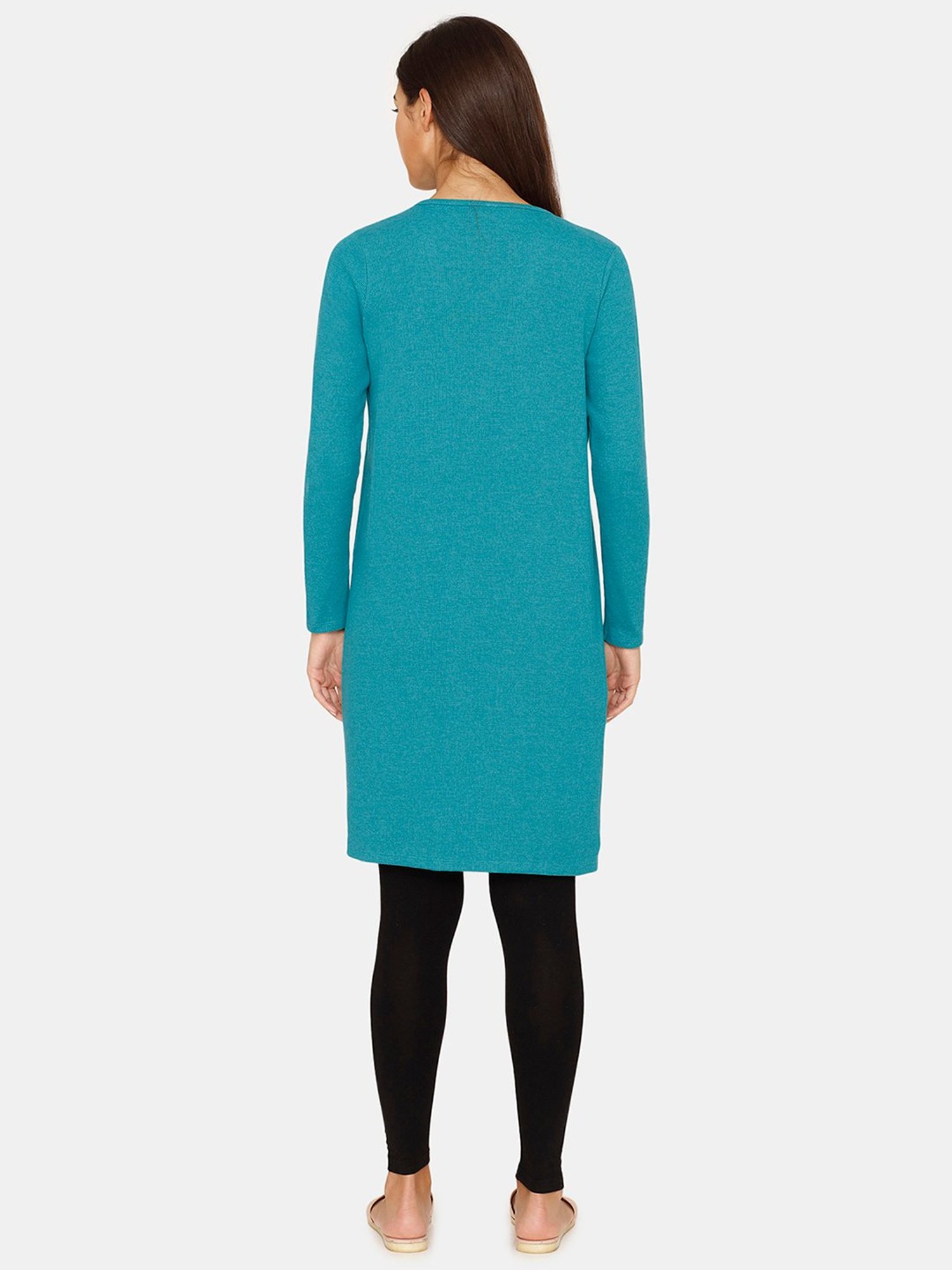 Zivame Teal Long Shrug
