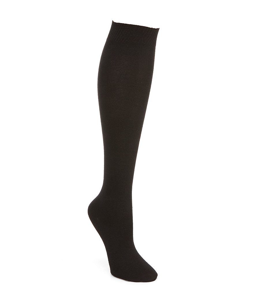 HUE Flat Knit Knee Socks 3-Pack
