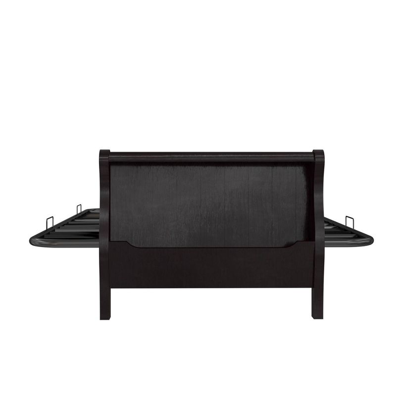 Full Brayden Wood Arm Futon Frame Espresso - Room & Joy