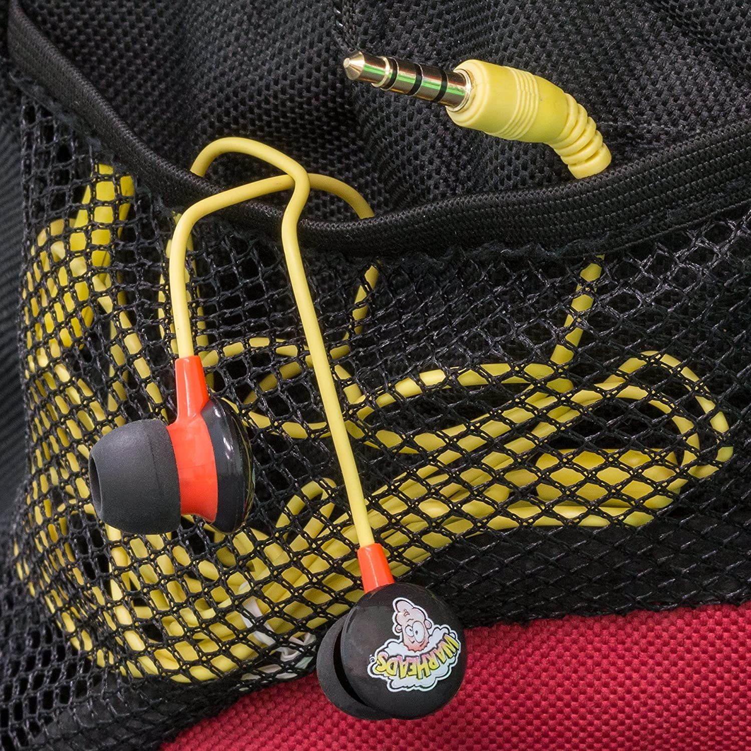 iHip WARHEADS Candy Stereo Earbud with Built-in Mic for Apple Android Compatible Gifts for Kids Teens Earbuds for Boys and Girls Fun and Collectible