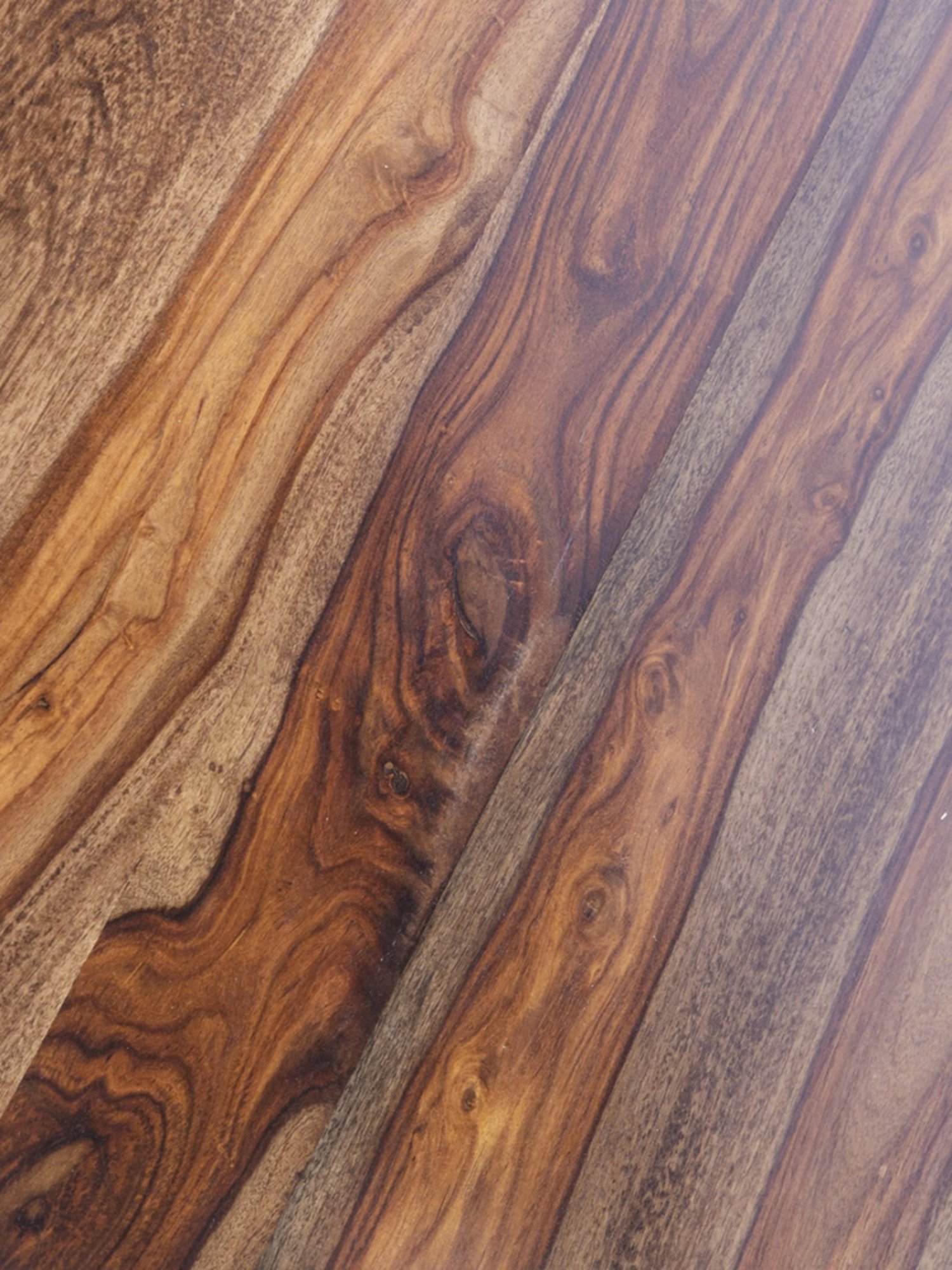 Ikiriya Sydney Brown Wood Coffee Table for Living Room Teak Finish