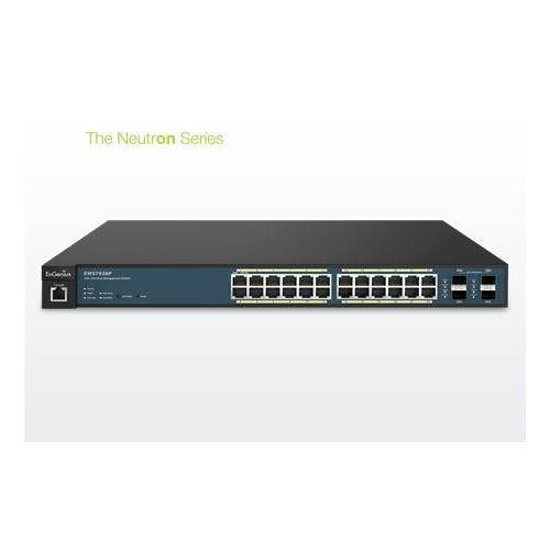 ENGENIUS ENG#EWS7928P 24-Port 1U Rack-mount Gigabit Layer 2 PoE+ Switch with Wireless Management System for managing up to 50 EWS AP