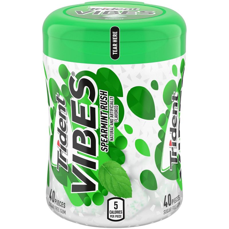 Trident Vibes Spearmint Rush Chewing Gum - 40ct