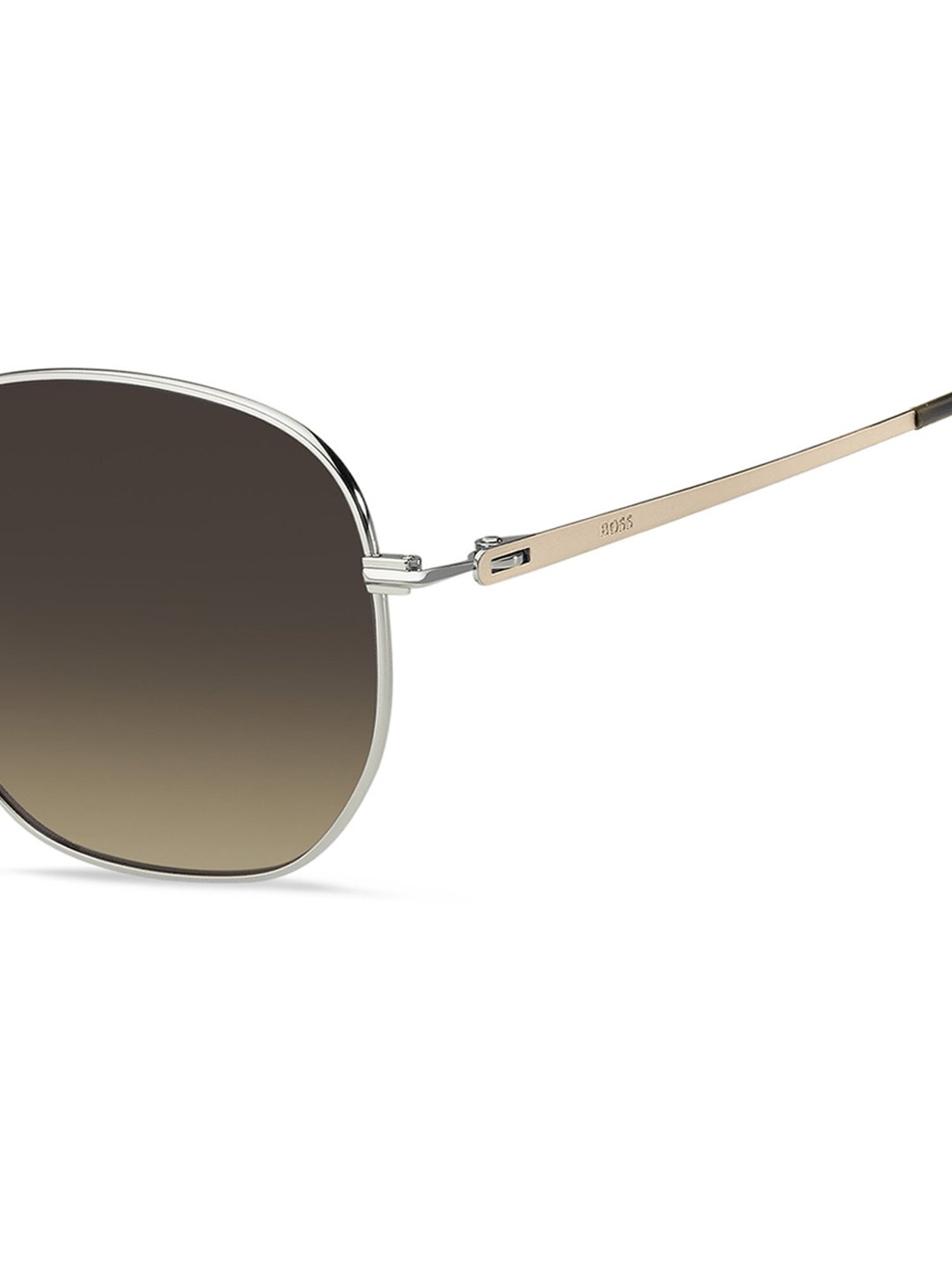 Hugo Boss Brown Rectangular Sunglasses for Women