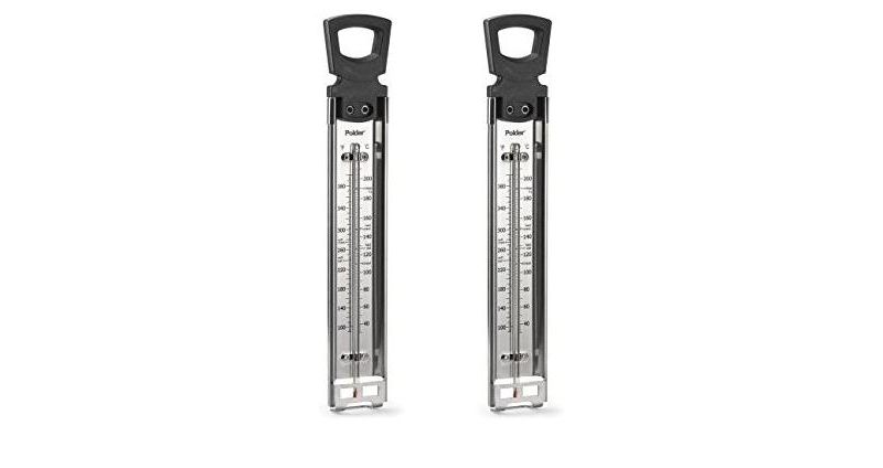 Polder Set of 2 - Candy/Jelly/Deep Fry Thermometer, Stainless Steel