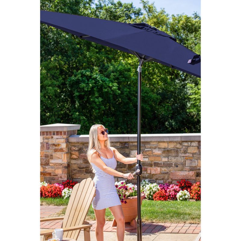 6.5' x 10' Adriatic Rectangular Market Umbrella - Island Umbrella