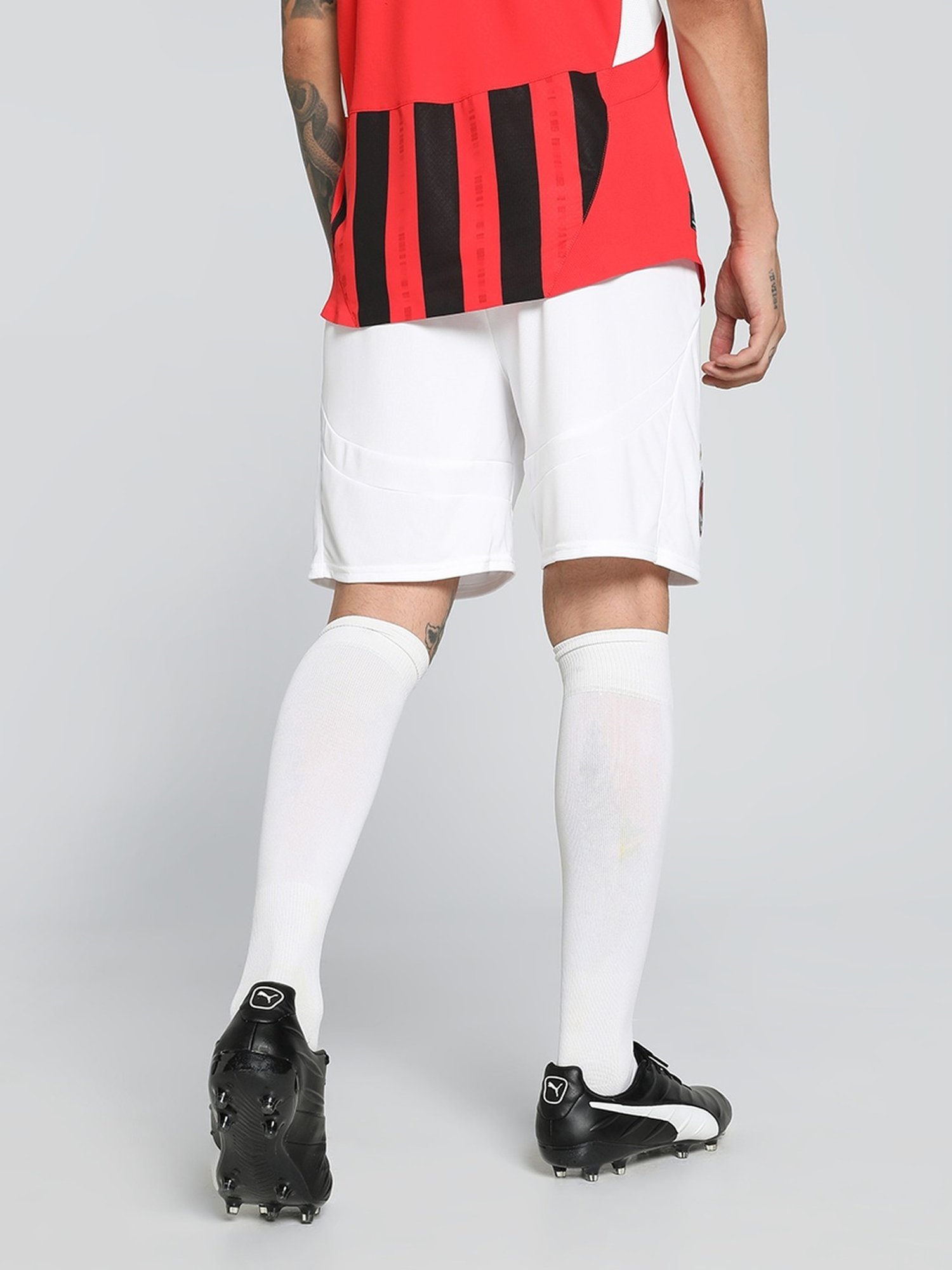 Puma AC Milan White Regular Fit Sports Shorts