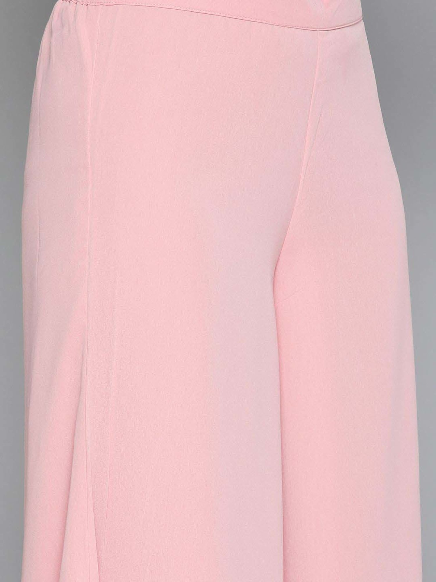 Jompers Pink Printed Kurti Palazzo Set With Dupatta