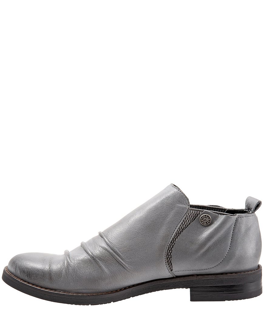 Bueno Pina Leather Ruched Slip-On Block Heel Loafers