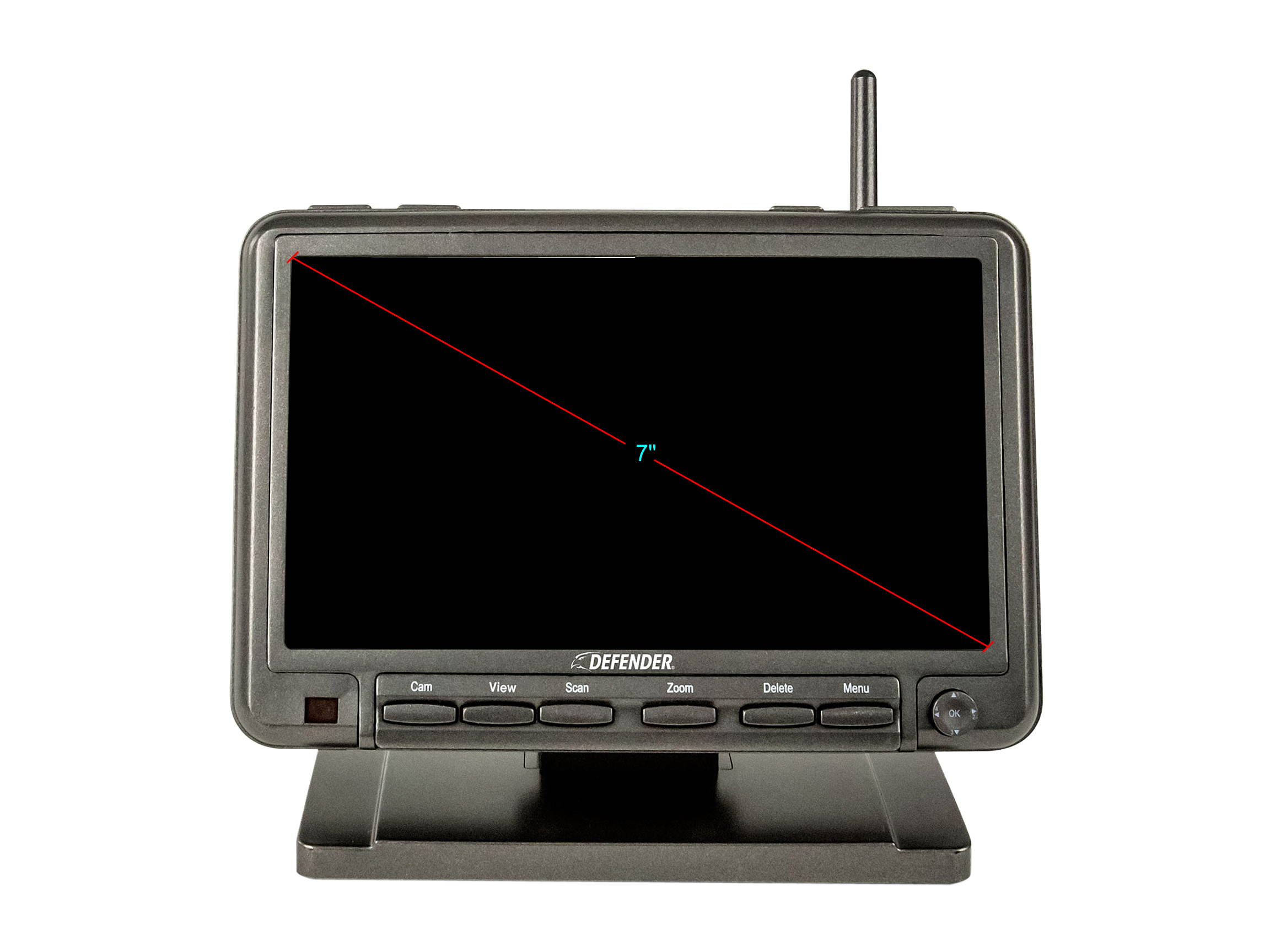 Defender PHOENIXM2 Digital Wireless 7" Monitor DVR Security System with 2 Night Vision Cameras and SD Card Recording