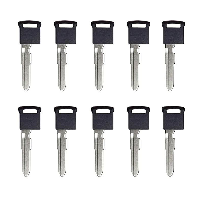 Keys New Prox Smart Insert Emergency Key Blade Uncut Compatible with Suzuki 10 Pack