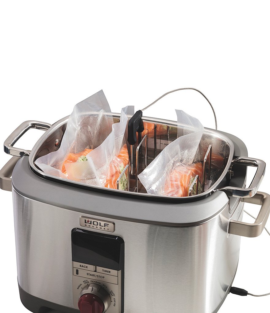 Wolf Gourmet 7 QT. Multi-Function Cooker with Red Knob