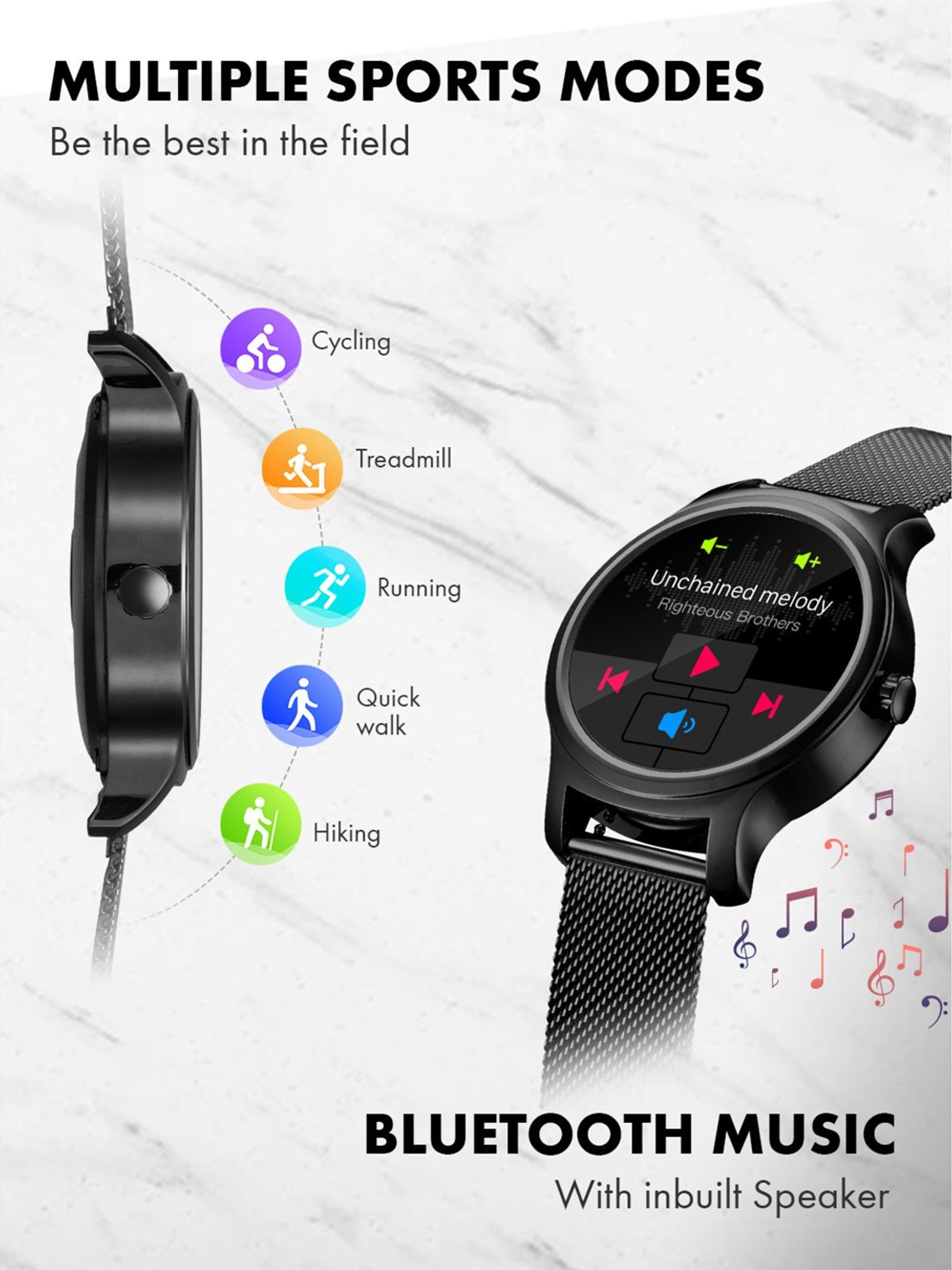 Giordano GT01-BK Unisex Smart Watch