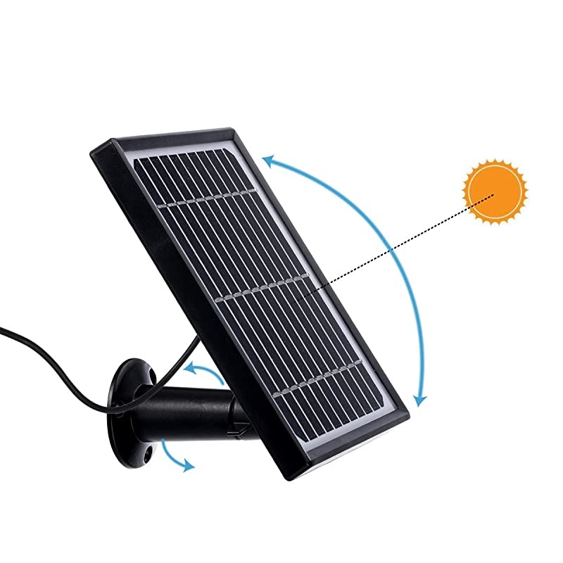 Solar Panel for Outdoor Security Camera A3/A3P, Waterproof Solar Panel with 10ft Charging Cable ( No Camera)