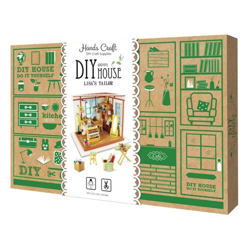 Hands Craft DIY 3D Wooden Puzzles - Miniature House: Lisa's Tailor Shop