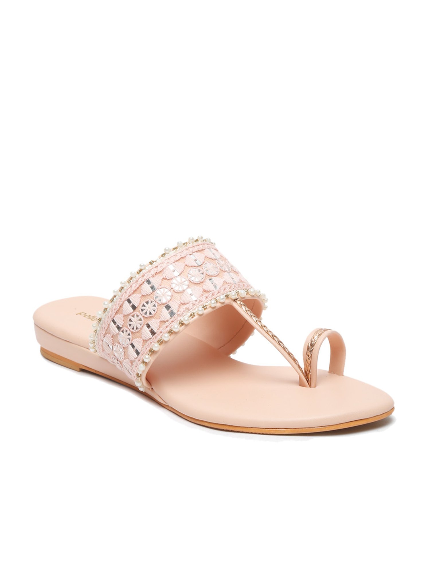 Pelle Albero Women's Peach Toe Ring Sandals