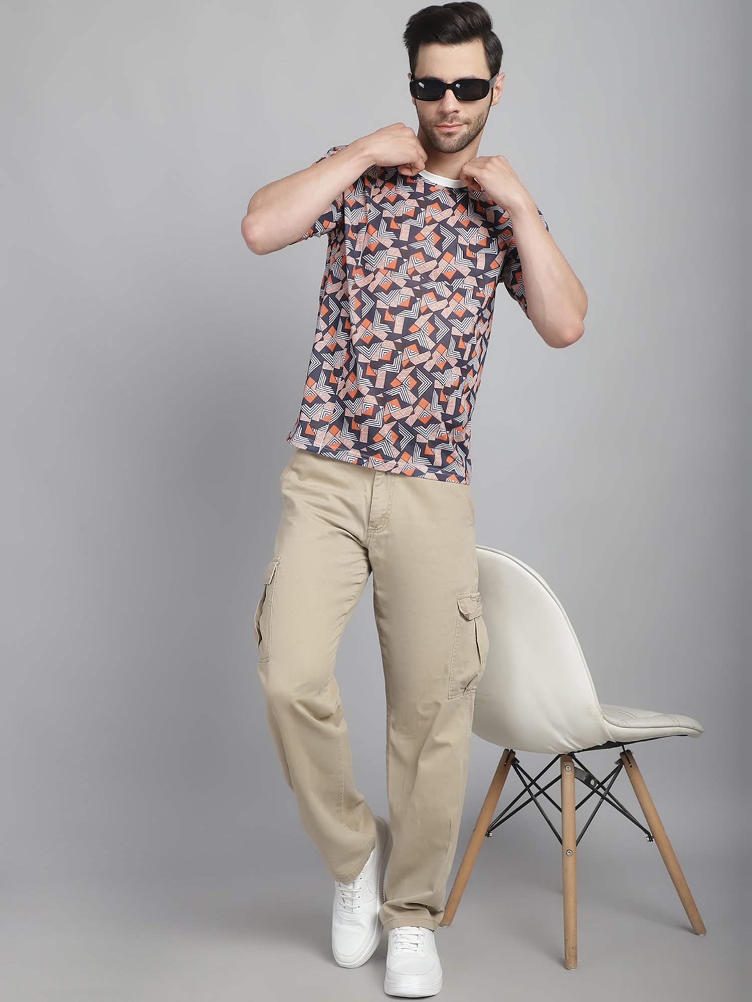 Vimal Jonney Multicolor Regular Fit Printed Crew T-Shirt - Pack of 3