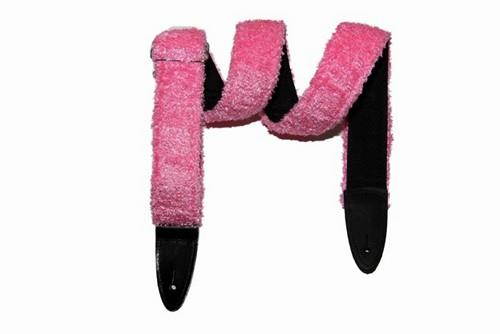 Jodi Head Fuzzy Pink Guitar Strap