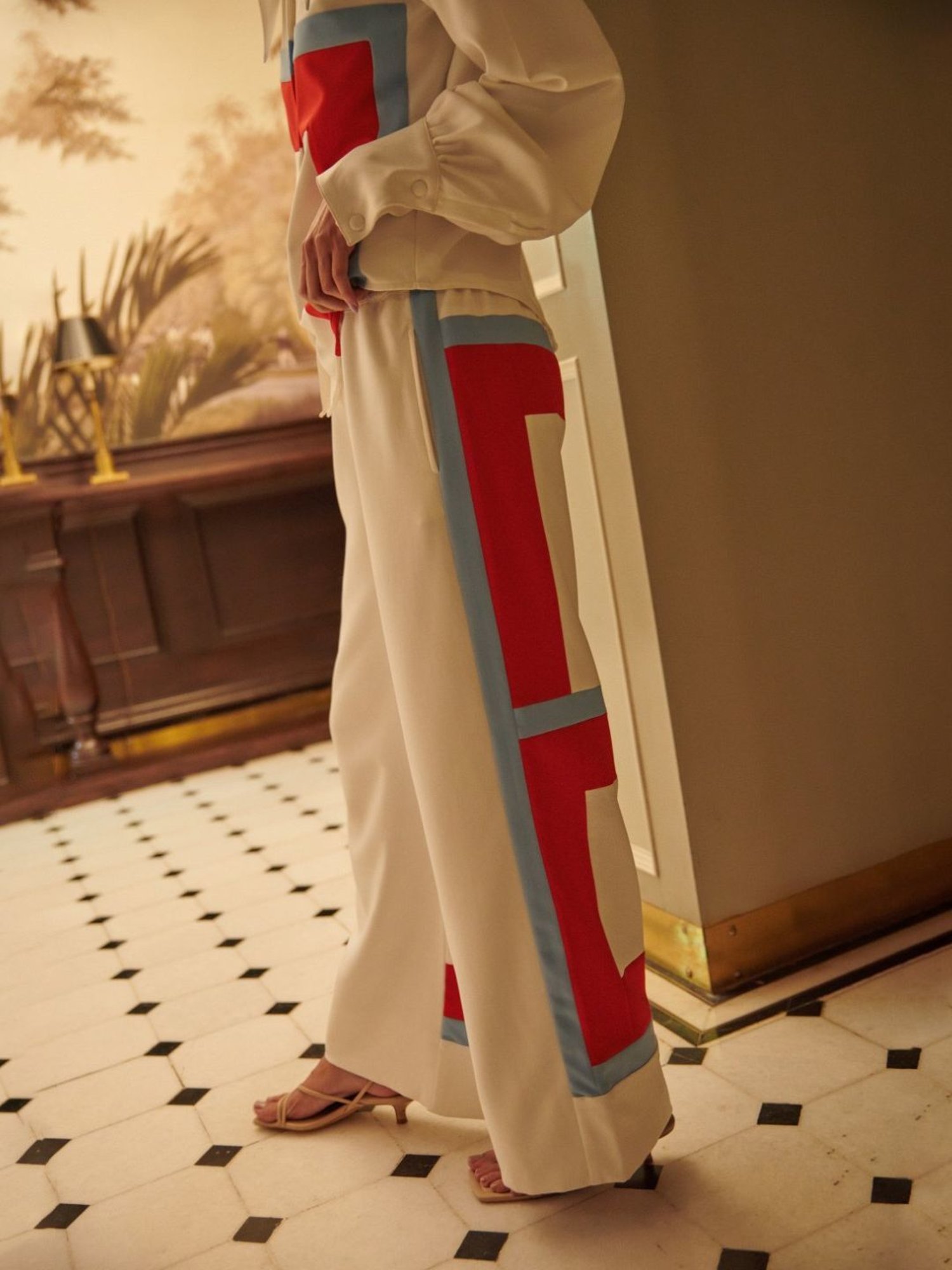 Cin Cin White Audace Party Edit Ruby Shirt With Pant