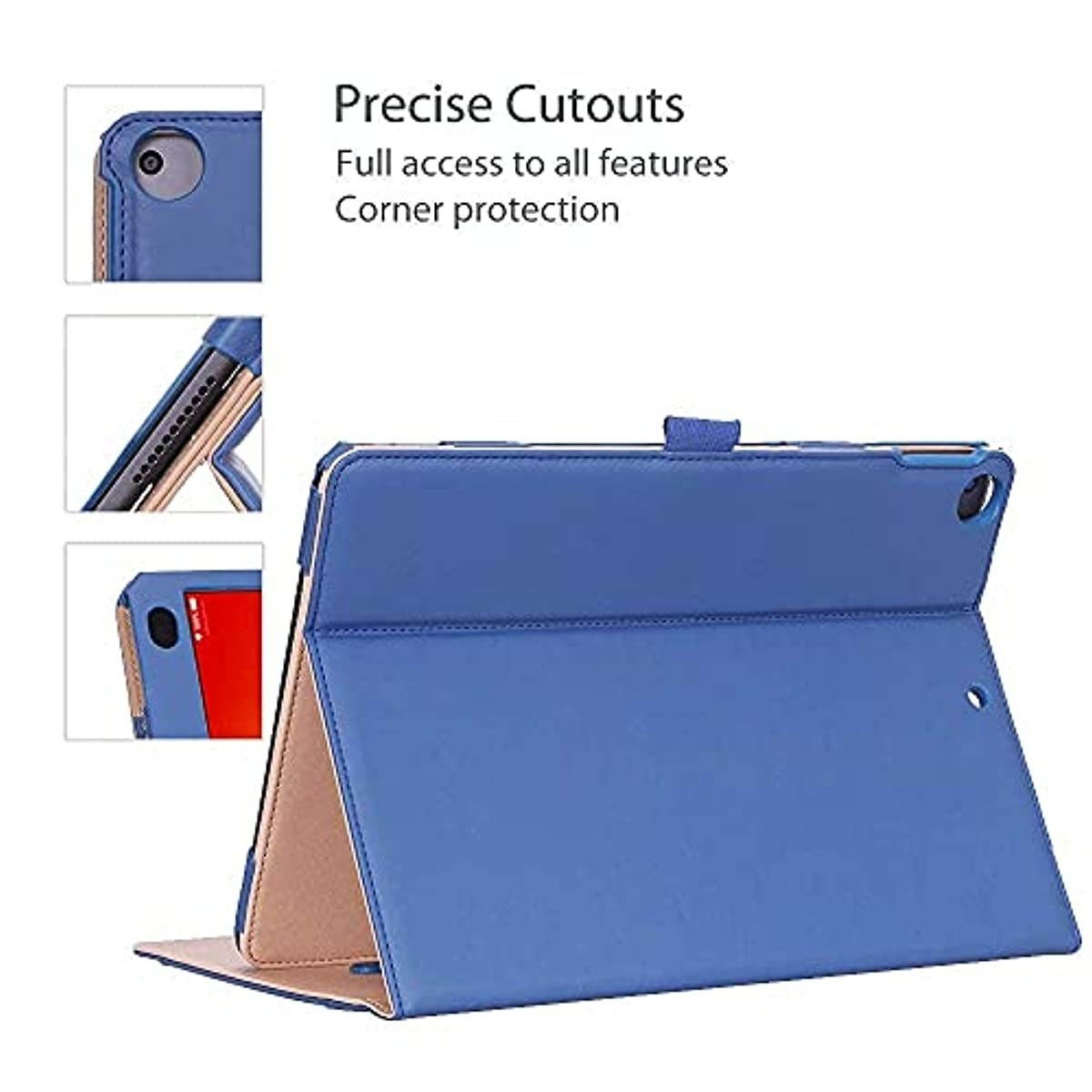 ProCase iPad 10.2 Inch Case 2020 8th Generation / 2019 7th Generation iPad Case Bundle with Apple Pencil Holder Case