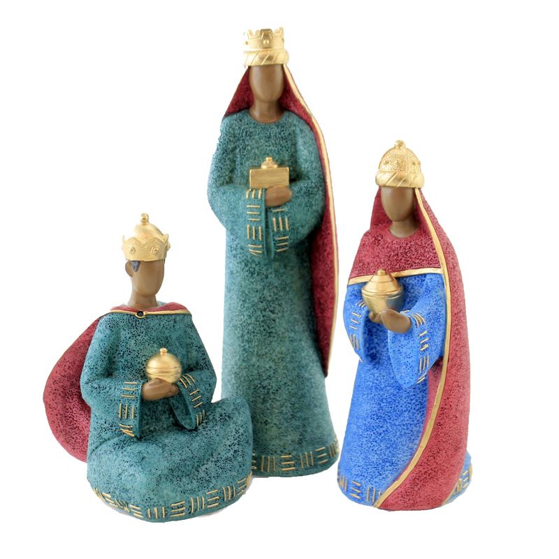 Black Art 11.5" Nativity Set/7 Mary Joseph Jesus  -  Decorative Figurines