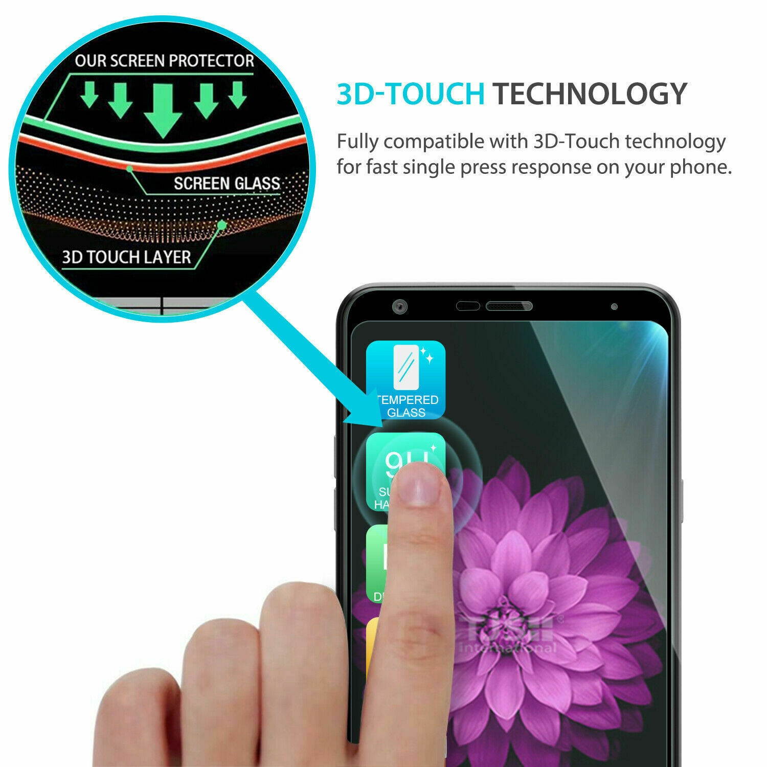 For LG Stylo 5/4/Plus Phone Case Brushed Armor Rubber Hard Cover +Tempered Glass