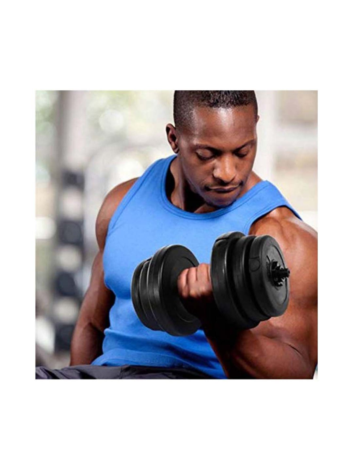 BIGBULL Rubber Coated Solid Hex Dumbbell (Pack Of Two) (2.5 Kg x 2pc (Total = 5 kg))