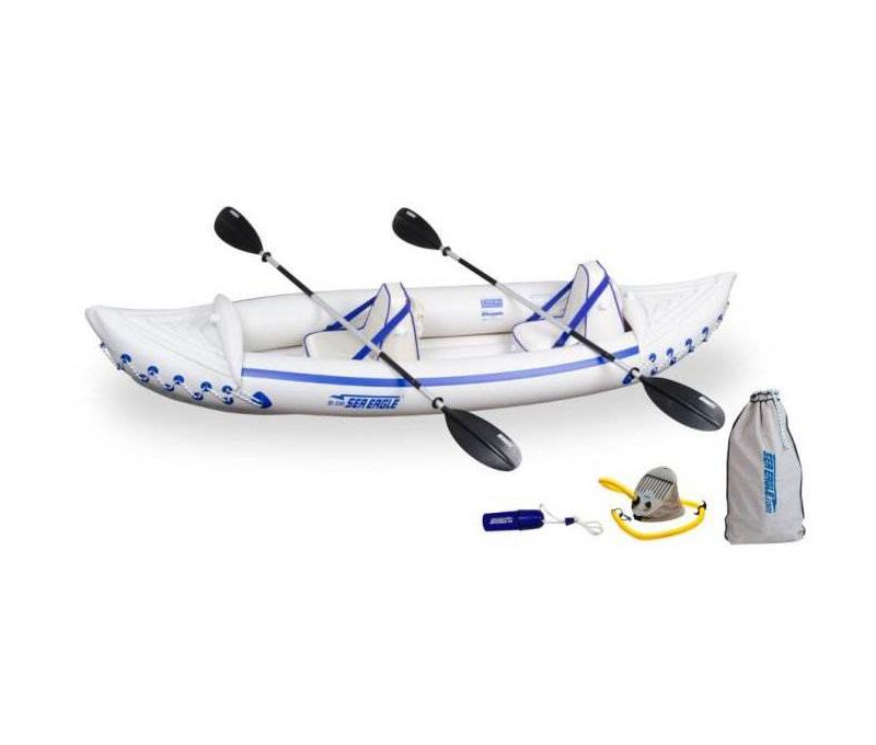 Intex Explorer 200 Inflatable 2 Person River Boat Raft Set with 2 Oars & Pump