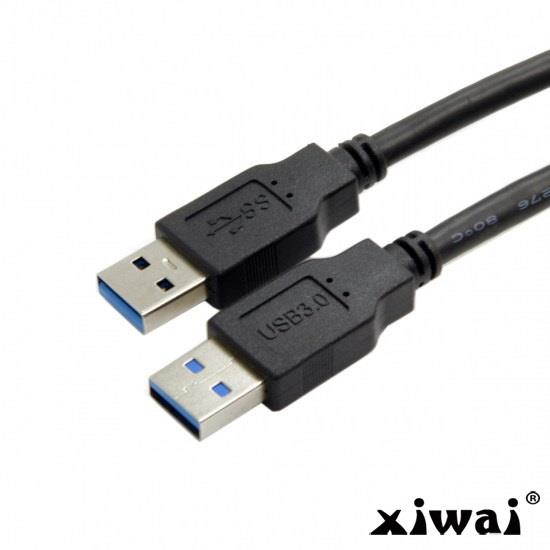 Xiwai Dual USB 3.0 Extension AUX Flush Mount Car Mount Extension Cable for Dashboard Panel 2m