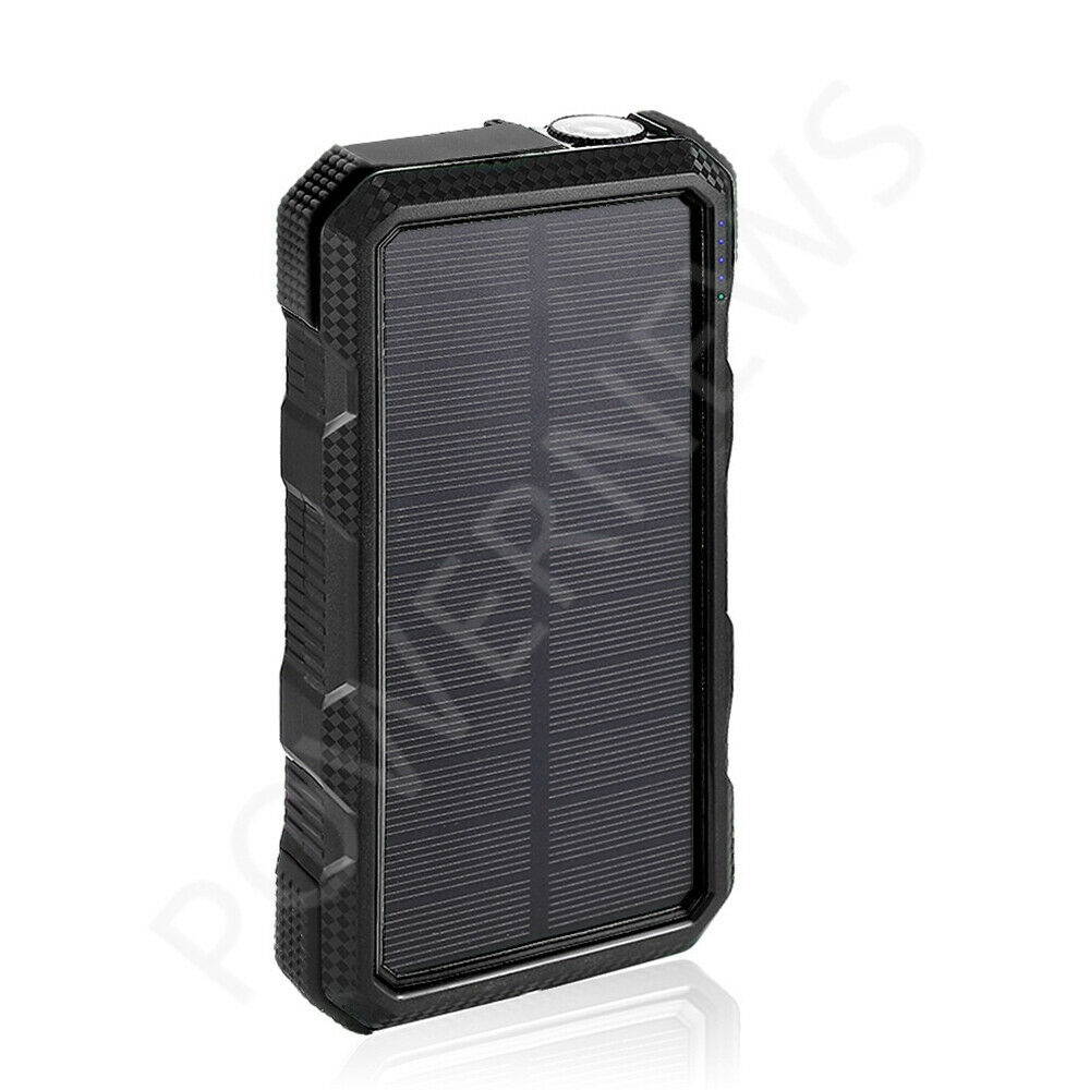 2000000mAh Solar Quick Charge QC 3.0 External Batteries Pack Portable Charger