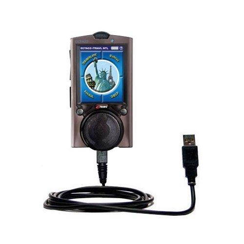 Gomadic USB Data Hot Sync Straight Cable for The ECTACO iTRAVL Series with Charge Function &ndash; Two Functions in one Unique TipExchange Enabled Cable