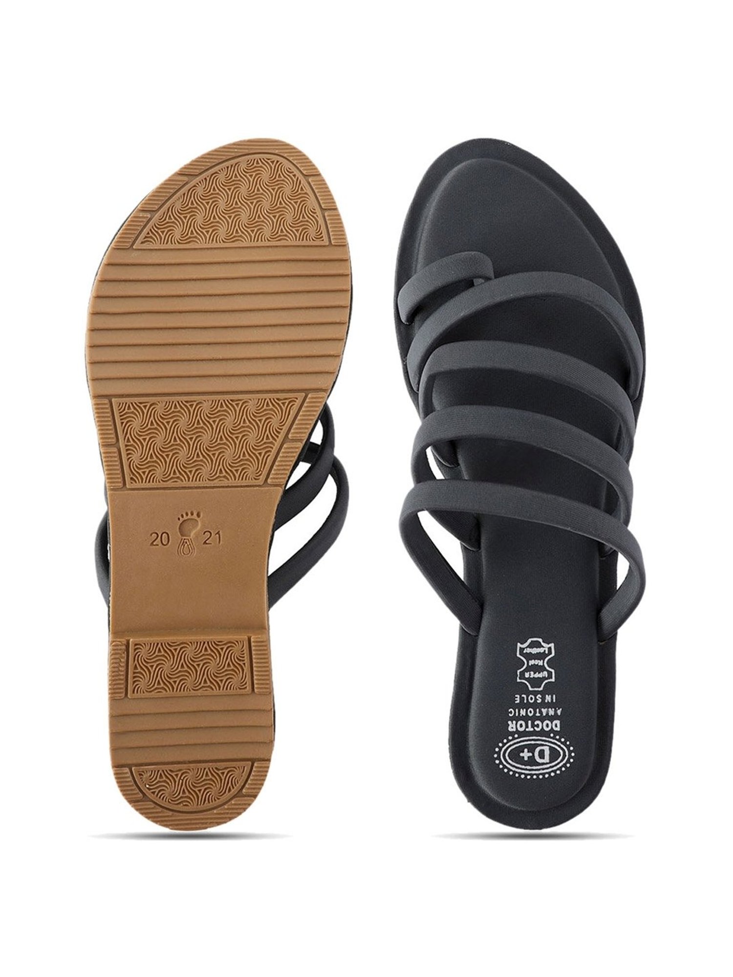 NR by Nidhi Rathi Women's Grey Toe Ring Sandals