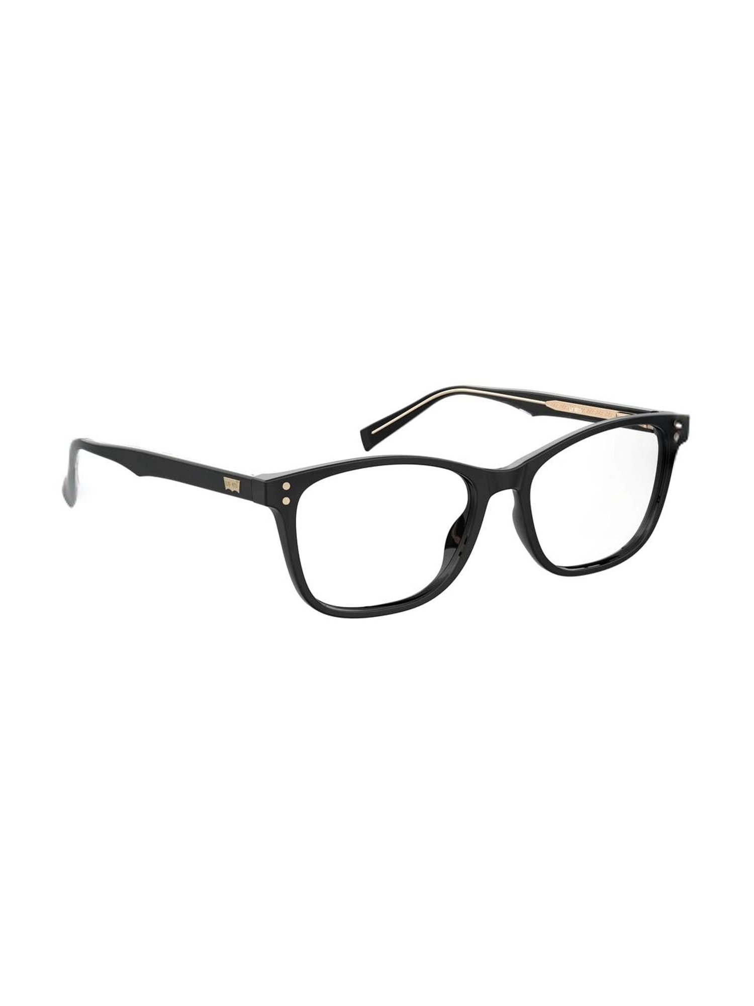 Levi's Black Rectangular Eye Frames for Women
