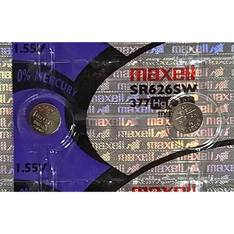 2 x  SR626SW 377 155v Silver Oxide Button Cell Watch Battery Official Genuine