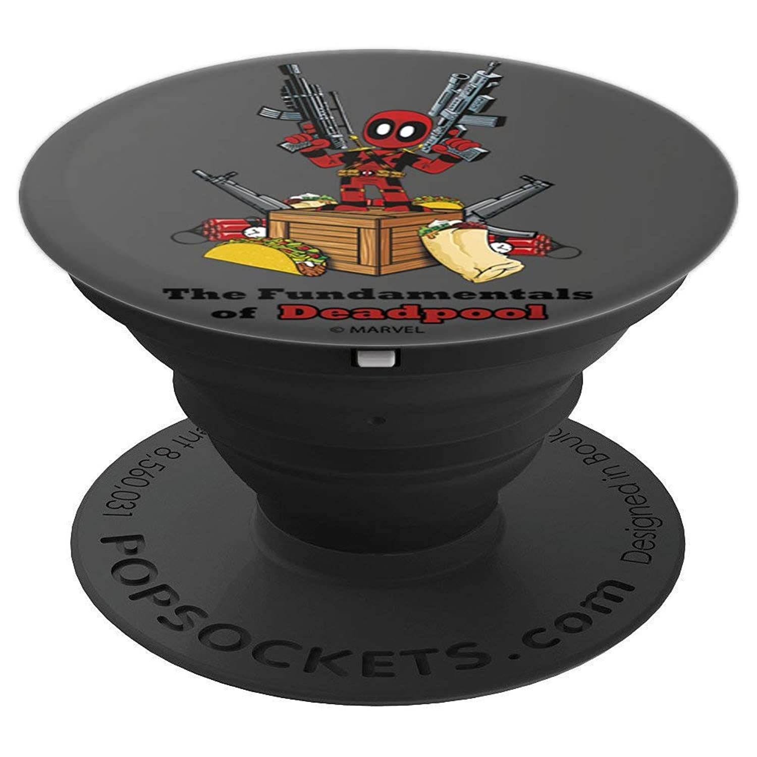 Marvel Deadpool Fundamentals Weapons And Food PopSockets Grip and Stand for Phones and Tablets