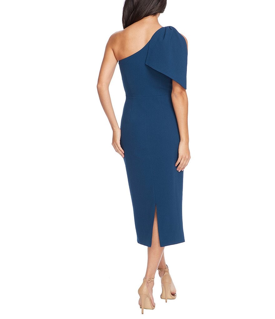 Dress the Population Tiffany One Shoulder Midi Sheath Dress