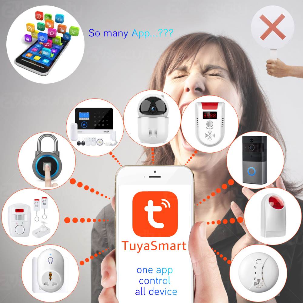 Tuya HD 1080P Smart Wireless Home Security IP Camera   IR Night Audio Surveillance WiFi Camera Security Surveillance CCTV Camera