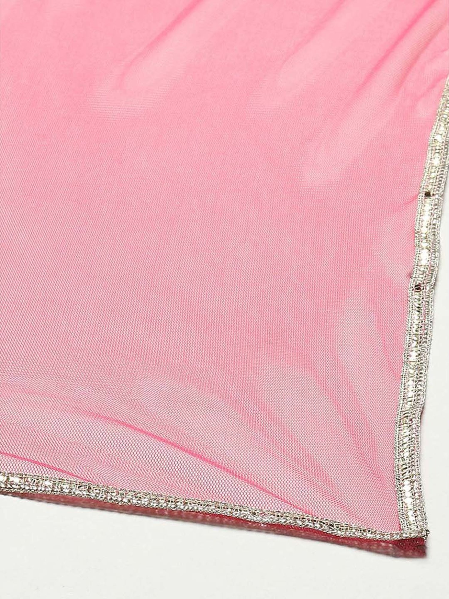 BIBA Girls Kids Yellow & Pink Floral Print Kurta Set