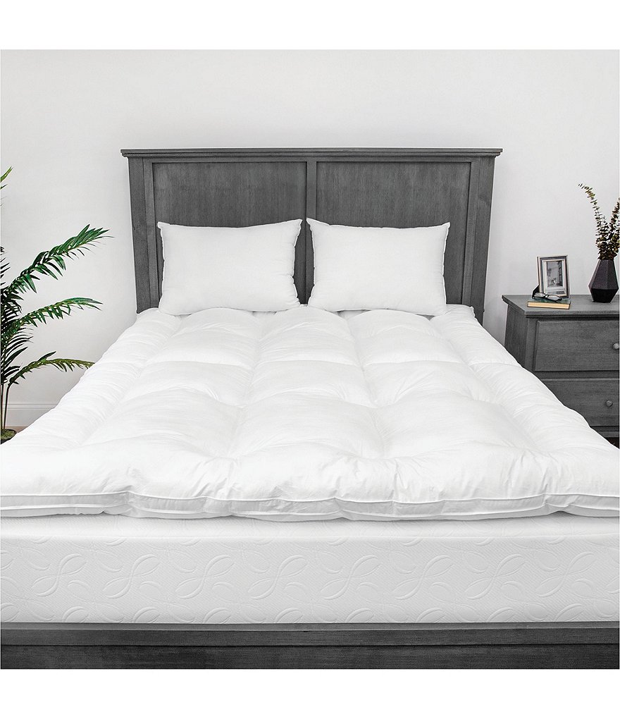 Sensorpedic 2-Inch Down Alternative Fiber Bed Topper with 100% Cotton Cover