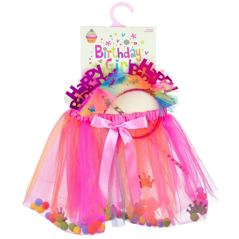 "Happy Birthday" Dress Up Costume Set Neon