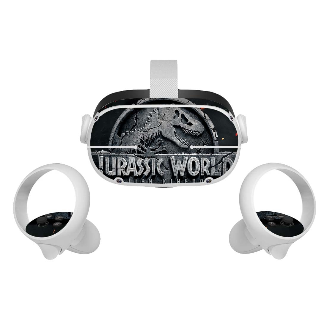 Amify Vinyl Skin Sticker for Oculus Quest 2 VR Headset Controller PVC Decals Cute Cartoon Wrap Cover for Oculus Quest 2 Accessories