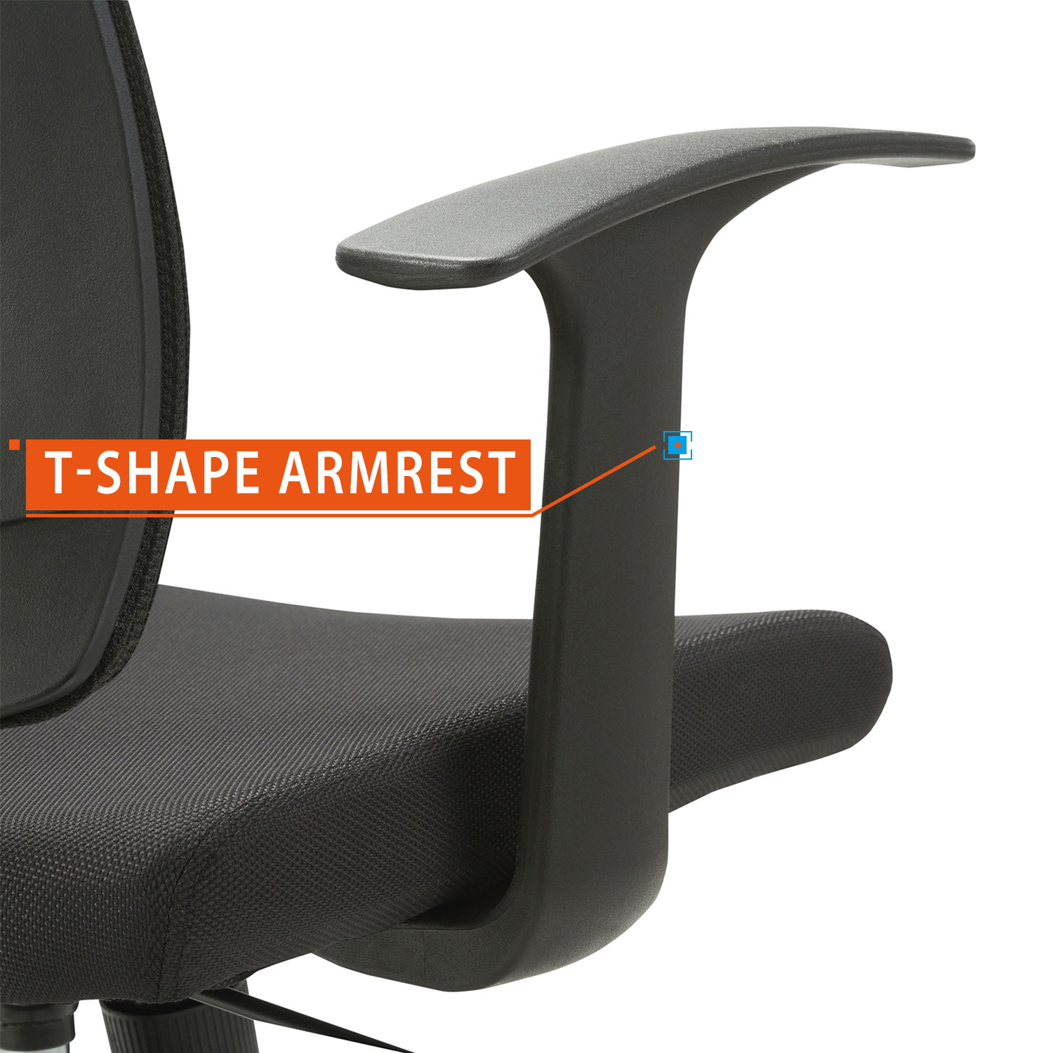 Ergonomic Mid-Back Mesh Swivel Task Chair with Arm Rest and Back for Home and Office