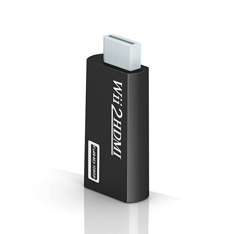 Wii to hdmi Converter,  wii to hdmi Adapter, wii to hdmi1080p 720p Connector Output Video & 3.5mm Audio - Supports All Wii Display Modes.