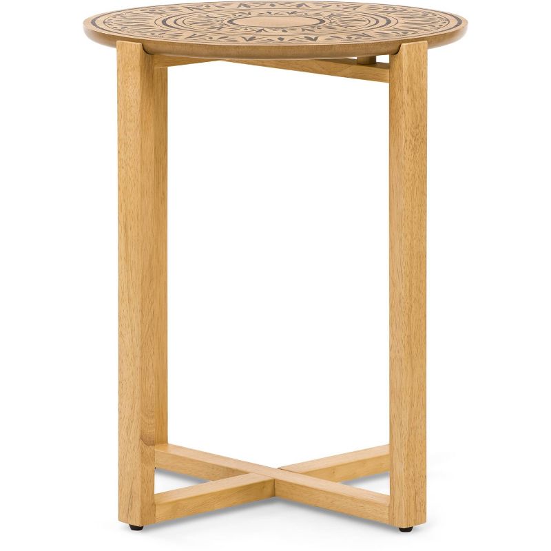 Dahlia Side Table Natural - Adore Decor
