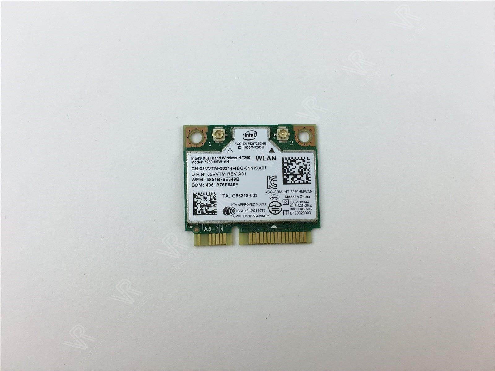 Genuine Intel Dual Band Wireless-N 7260 7260HMW AN agn Bluetooth 4.0 PCIe Dell 9VVTM