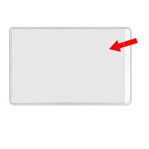 StoreSMART&reg; - Business Card Holders - Non-Adhesive - Vinyl Plastic - Open Short Side - 10 Pack - PE222S-10