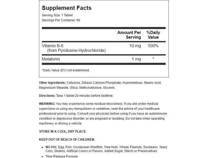Natrol Dietary Supplements Melatonin Time Release 1 mg Tablet 90ct.