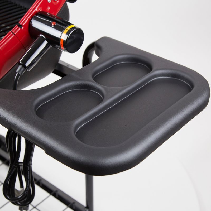 Americana Electric Cart Grill with Polymer Side Tables and Shelf Model 9359W5.181 - Meco